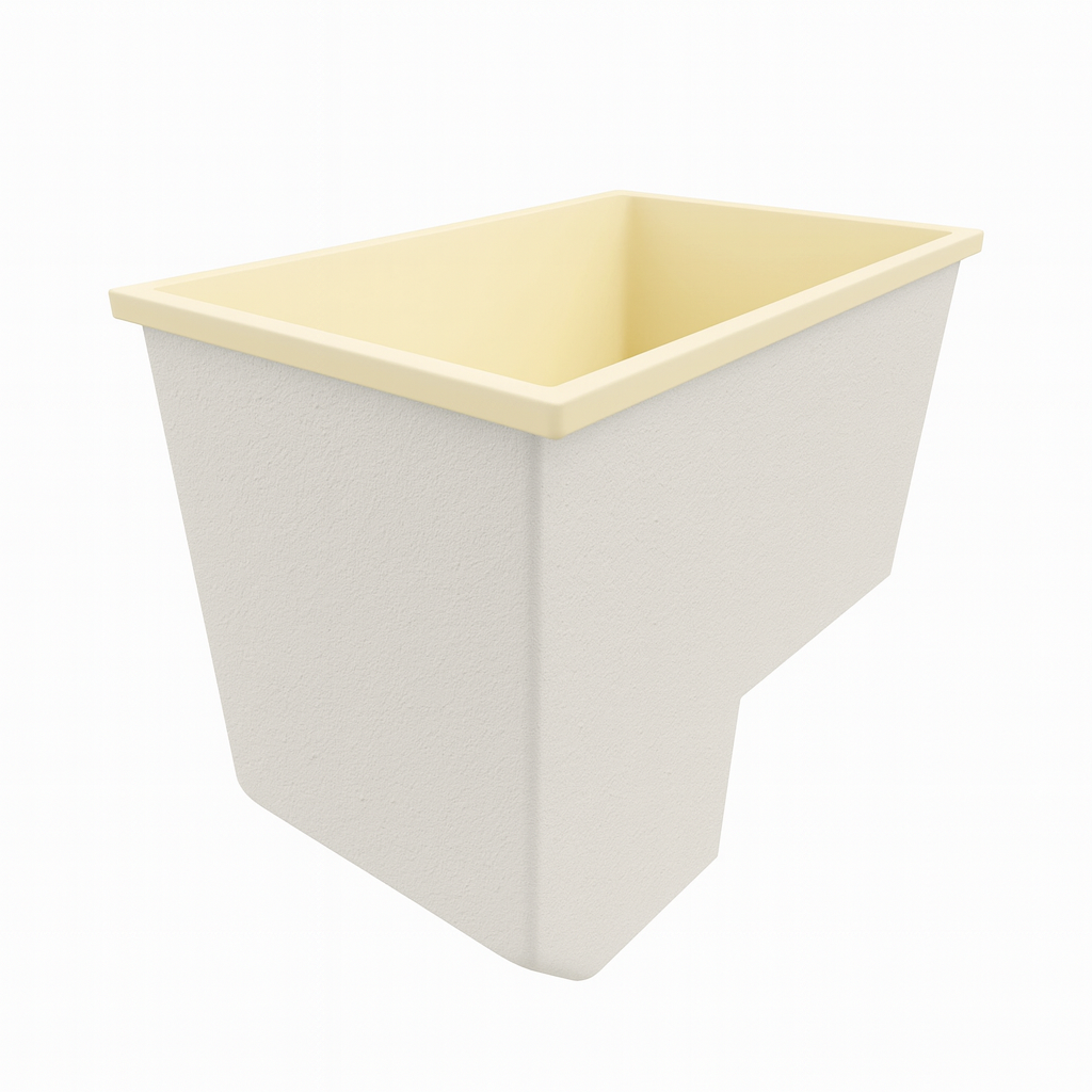 Deep Bathtub With Seat 1100 L x 700 W x 1000 Depth Handmade by Omnitub