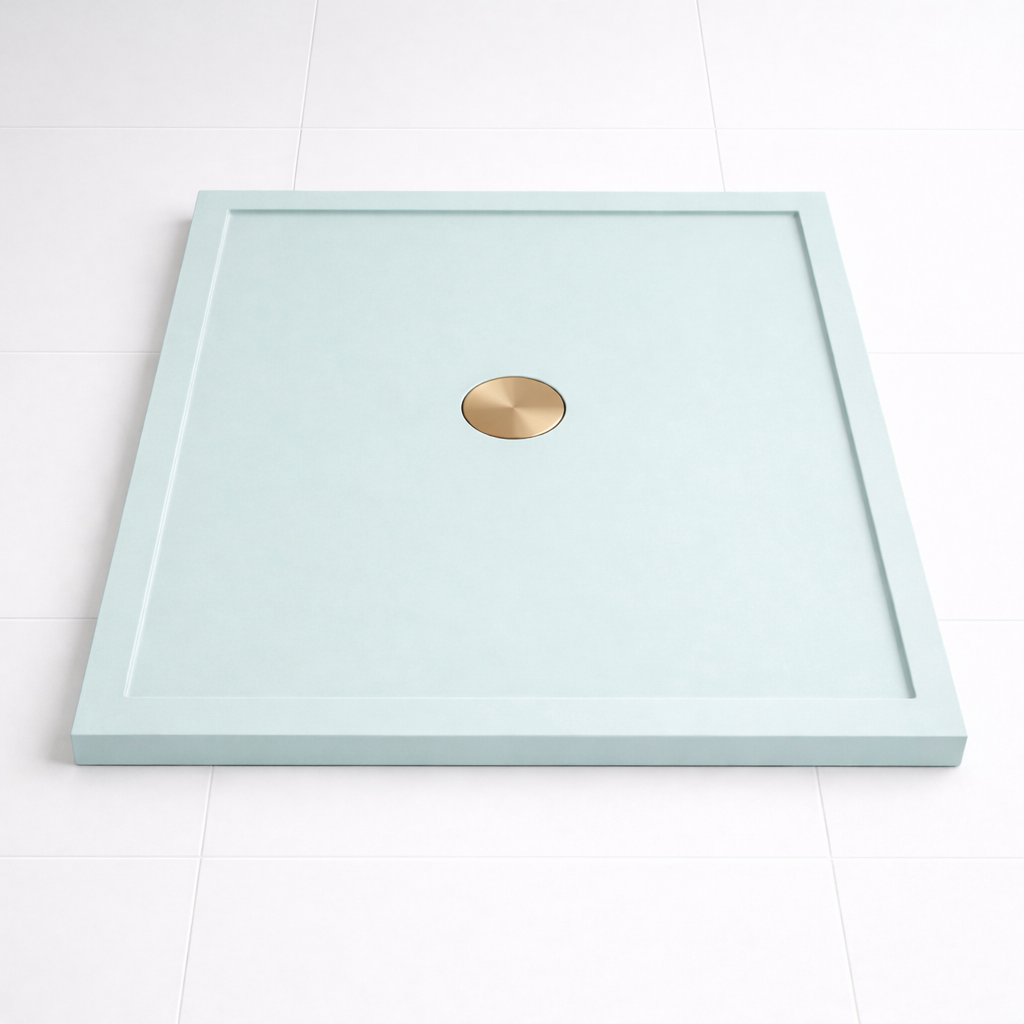 Omnitub 740 × 590 Rectangular Shower Tray – 35mm Slim Non-Slip - styled setting 3