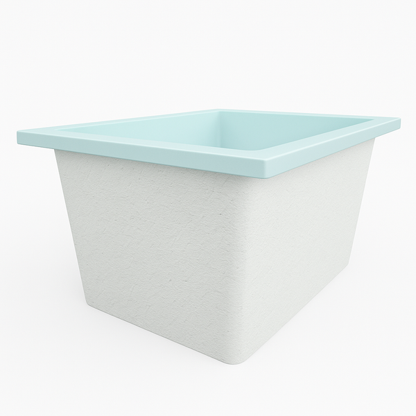 Omnitub Solo Extra 1150 x 900 handmade UK deep soaking tub 600mm depth rectangular - product overview 3