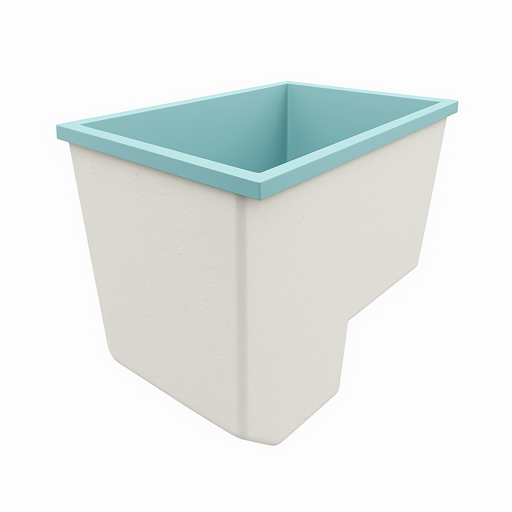 Deep Bathtub With Seat 1100 L x 700 W x 1000 Depth Handmade by Omnitub