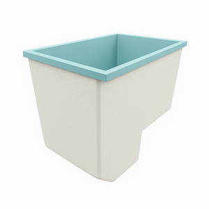 Deep Bathtub With Seat 1100 L x 700 W x 1000 Depth Handmade by Omnitub