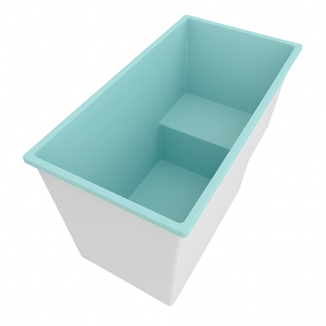Deep Bathtub With Seat 1495 L x 800 W x 1000 Depth Handmade by Omnitub