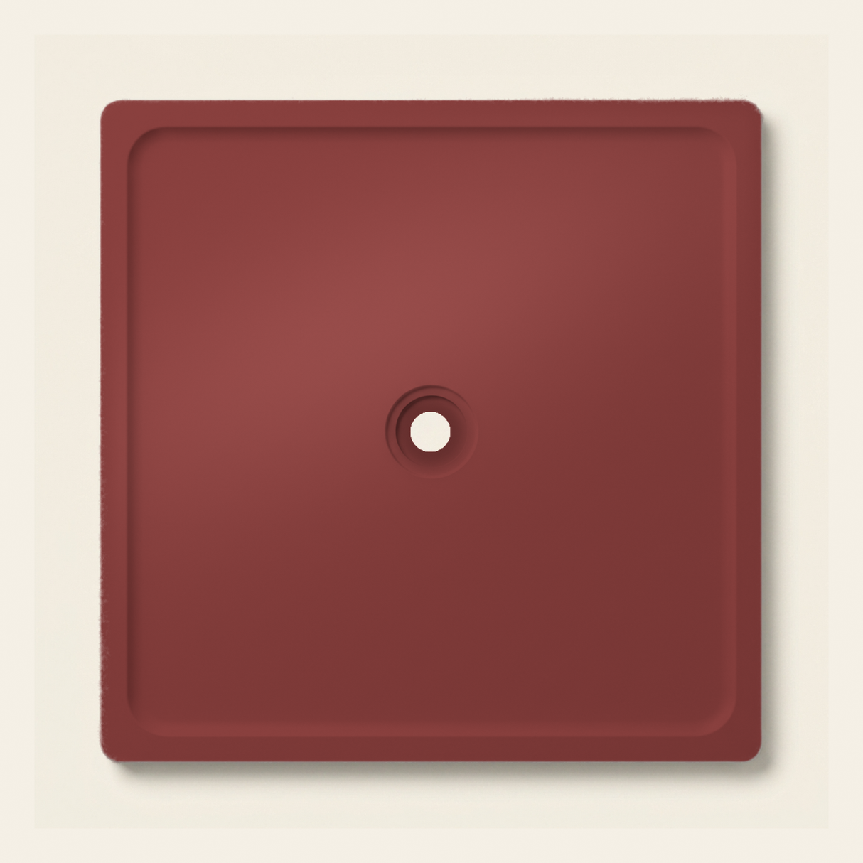 OMN-V5B Dark Cherry — 1500 x 1500 shower tray