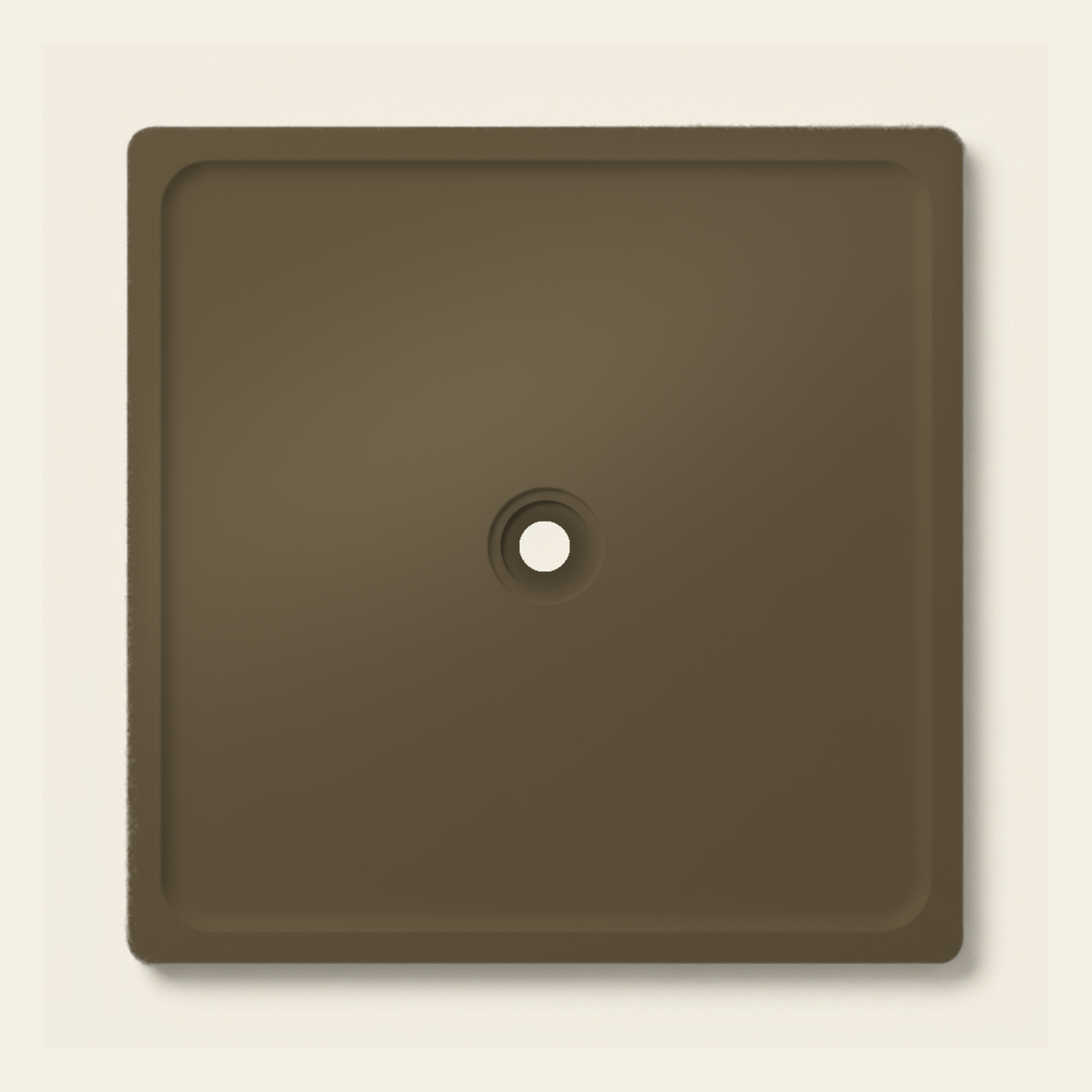 OMN-V5B Dark Olive — 1500 x 1500 shower tray
