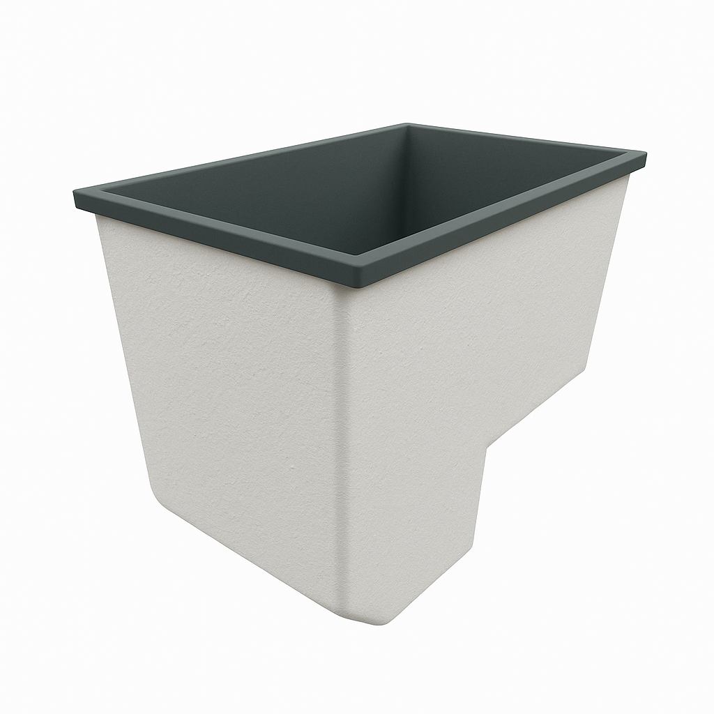 Deep Bathtub With Seat 1100 L x 700 W x 1000 Depth Handmade by Omnitub