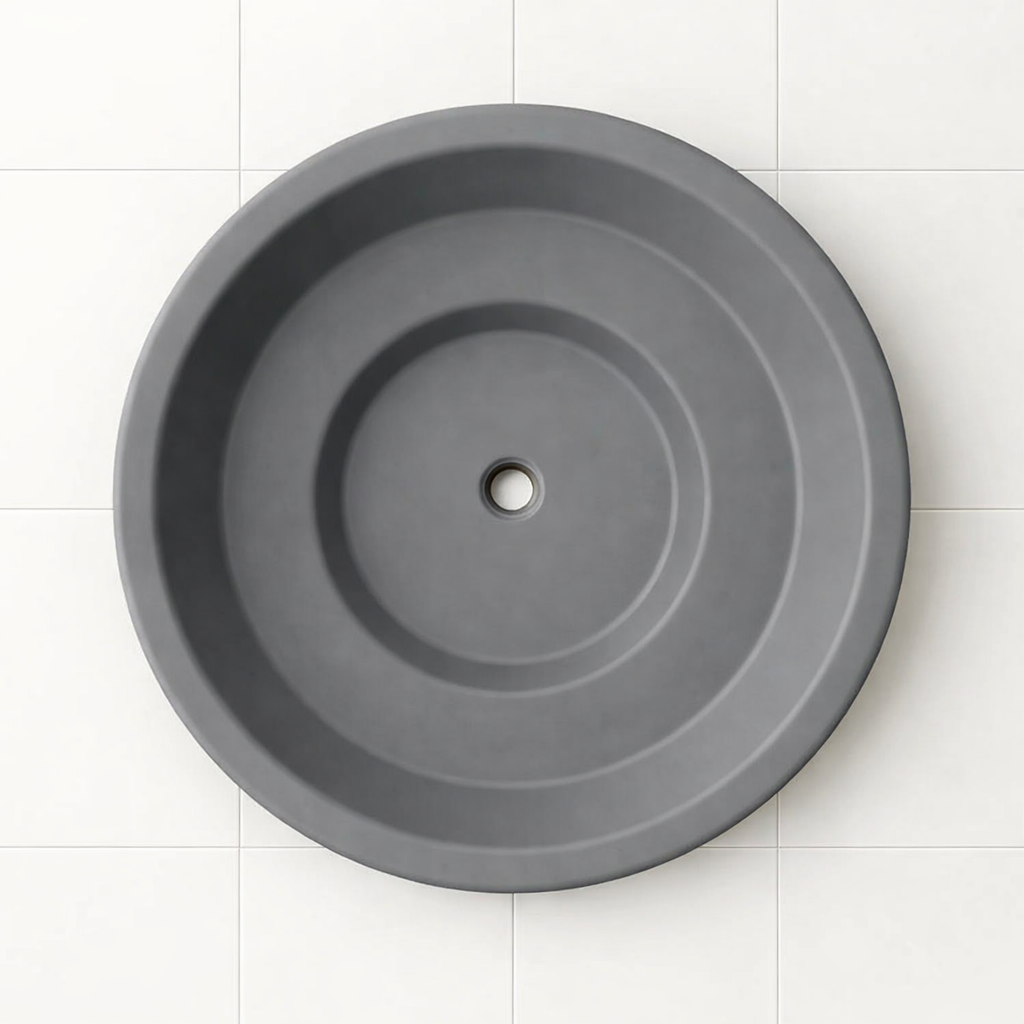 1500 Diameter Soaking Tub – 1000mm Depth – Round by Omnitub - dimensions overview 2