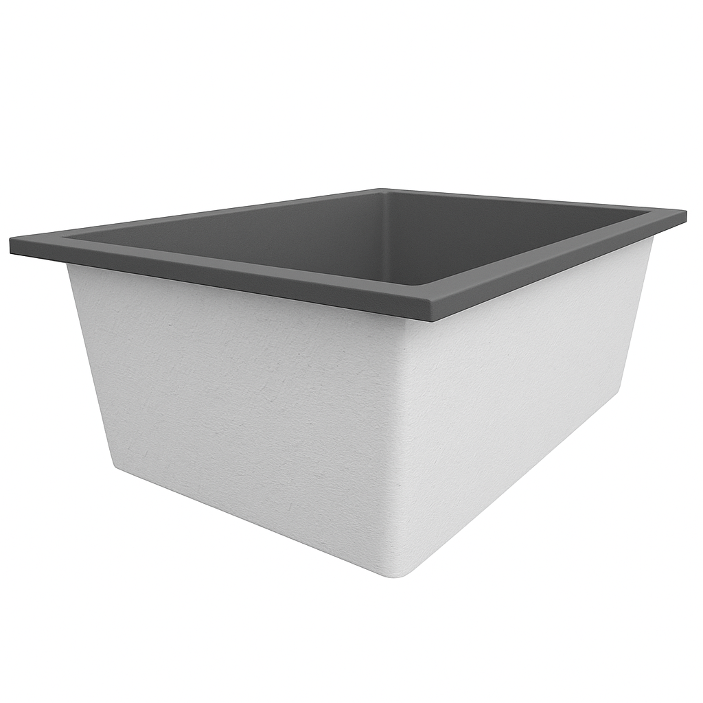 Omnitub Solo Extreme 1600 x 1050 handmade UK deep soaking tub 600mm depth wide rectangular - feature highlight 3