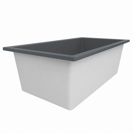 Deep Bathtub 1750 L x 950 W x 600 Soaking Depth Handmade by Omnitub