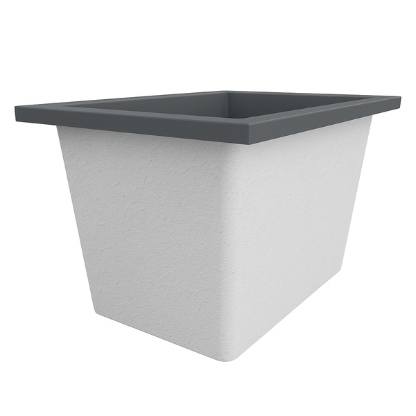 Omnitub Solo Max 1050 x 800 handmade UK deep soaking tub 600mm depth rectangular - styled setting 2