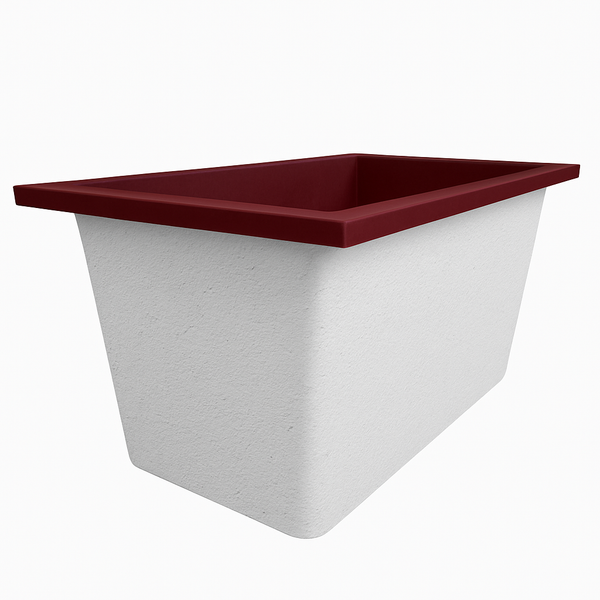 Omnitub Solo Supreme 1250 x 850 UK deep soaking tub 600mm depth rectangular - configuration detail 2