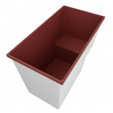 Deep Bathtub With Seat 1495 L x 800 W x 1000 Depth Handmade by Omnitub