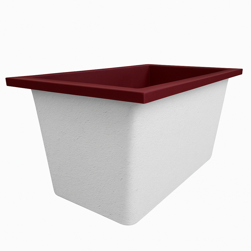 Omnitub 1250 x 750 Deep Soaking Bathtub – 600mm Internal Depth – Rectangular