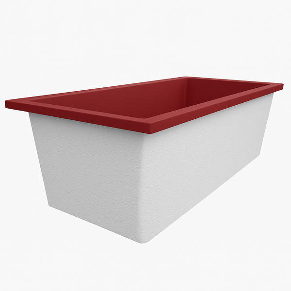 Omnitub Deluxe Plus 1800 x 800 handmade UK deep soaking tub 600mm depth rectangular - gallery image 2