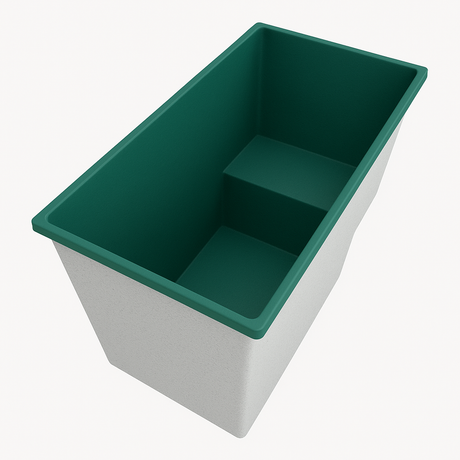 Deep Bathtub With Seat 1495 L x 800 W x 1000 Depth Handmade by Omnitub