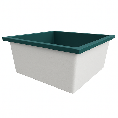 Deep Bathtub 1400 L x 1400 W x 600 Soaking Depth Handmade by Omnitub