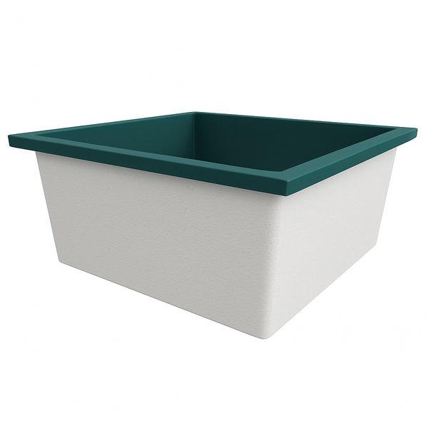 Omnitub 1400 x 1400 deep soaking tub 600mm depth square - additional view 2