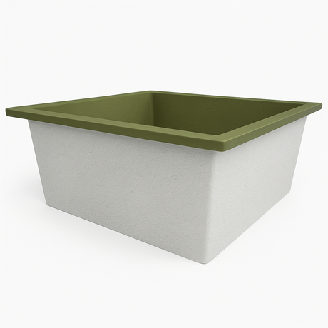 Deep Bathtub 1400 L x 1400 W x 600 Soaking Depth Handmade by Omnitub