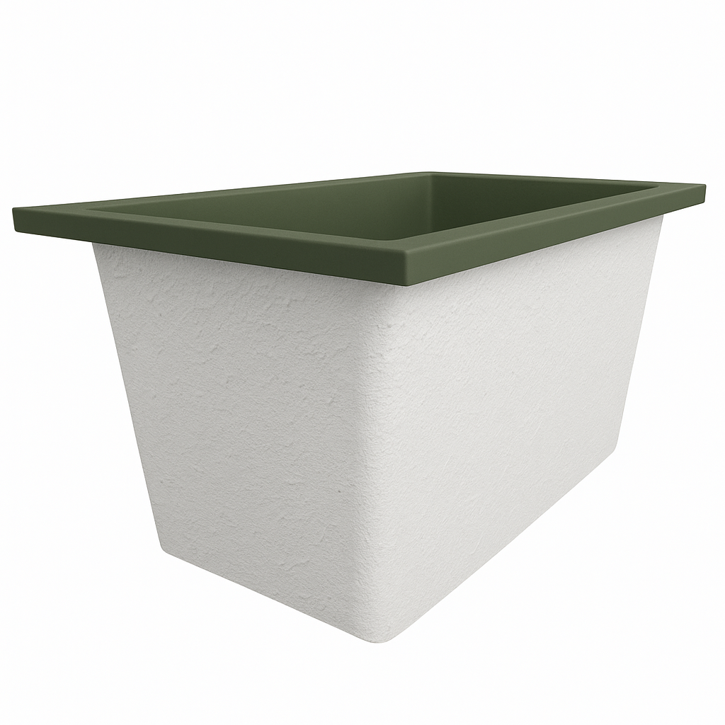 1250 x 850 Deep Soaking Tub – 600mm Depth – Rectangular – Omnitub
