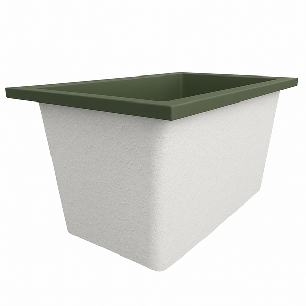 Omnitub Solo Supreme 1250 x 850 UK deep soaking tub 600mm depth rectangular - gallery image 2