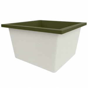 Deep Bathtub 1050 L x 1050 W x 600 Soaking Depth Handmade by Omnitub