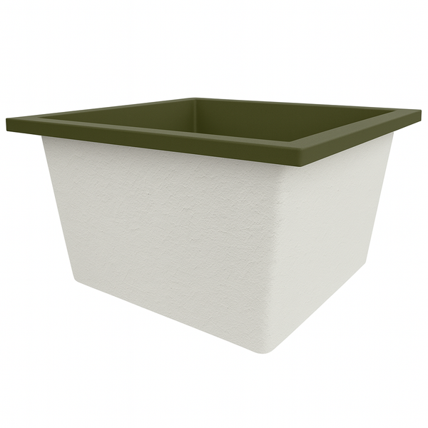 Omnitub Duo Square 1050 x 1050 deep soaking tub 600mm depth square - installed in bathroom 3