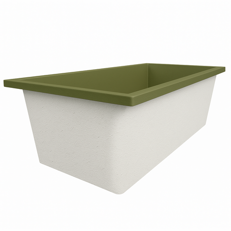 Deep Bathtub 1900 L x 900 W x 600 Soaking Depth Handmade by Omnitub