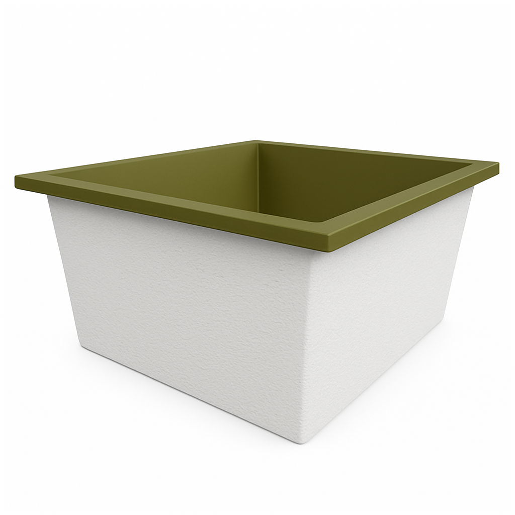 1400 L x 1200 W x 625 H. Bain profond. Omnitub Duo Flow