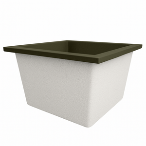 Deep Bathtub 1050 L x 1050 W x 600 Soaking Depth Handmade by Omnitub
