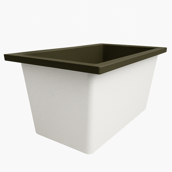 Omnitub Solo Supreme 1250 x 850 UK deep soaking tub 600mm depth rectangular - main product view 3