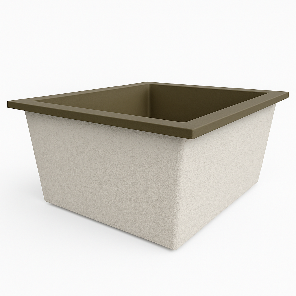 1400 L x 1200 W x 625 H. Bain profond. Omnitub Duo Flow