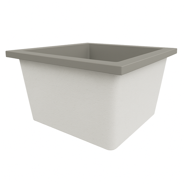 Omnitub Duo Square 1050 x 1050 deep soaking tub 600mm depth square - lifestyle setting 3