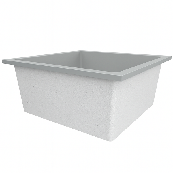 Omnitub 1200 x 1200 deep soaking tub 600mm depth square - additional view 2