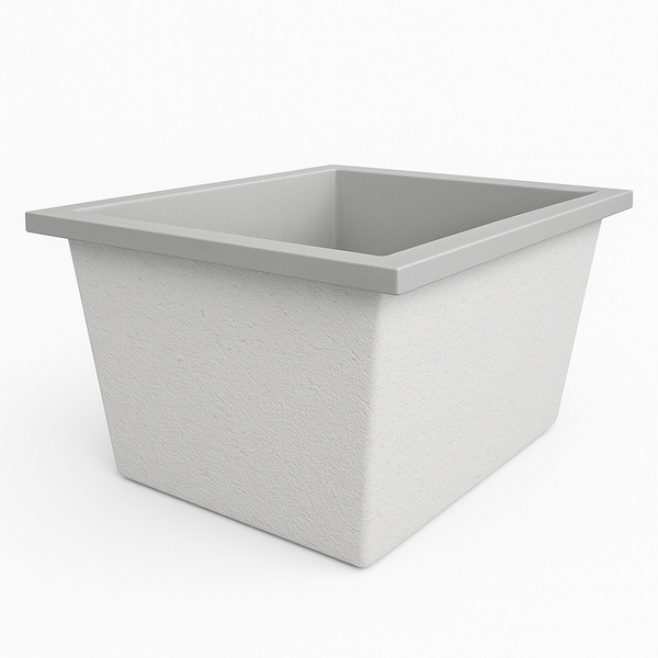 Omnitub Solo Extra 1150 x 900 handmade UK deep soaking tub 600mm depth rectangular - interior detail 4