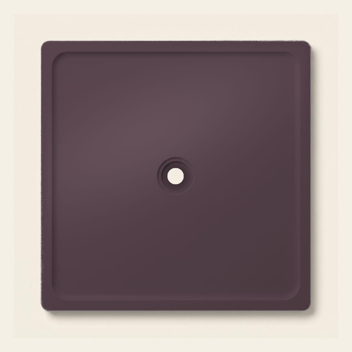 OMN-V5B Deep Plum — 1500 x 1500 shower tray
