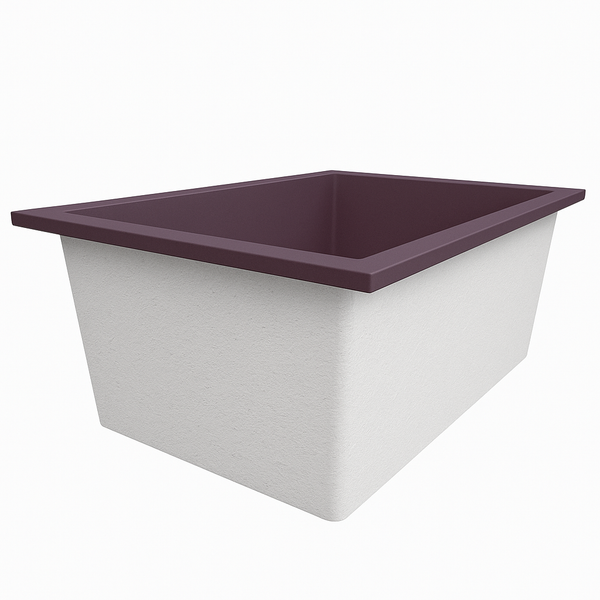 Omnitub Solo Plus 1250 x 1050 handmade UK deep soaking tub 600mm depth wide rectangular - alternate angle 3