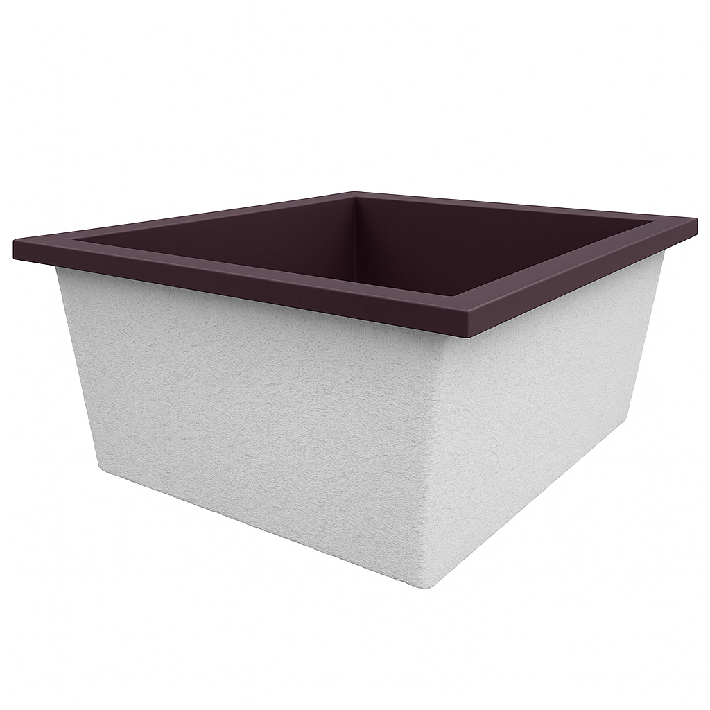 1400 L x 1200 W x 625 H. Bain profond. Omnitub Duo Flow