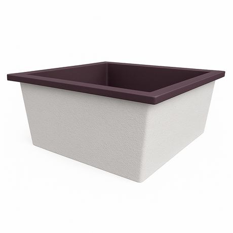 Deep Bathtub 1400 L x 1400 W x 600 Soaking Depth Handmade by Omnitub