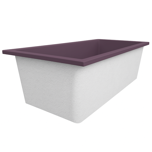 Omnitub Deluxe Plus 1800 x 800 handmade UK deep soaking tub 600mm depth rectangular - installed in bathroom 3