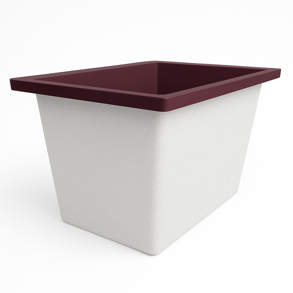 Omnitub Solo Max 1050 x 800 handmade UK deep soaking tub 600mm depth rectangular - main product view 3