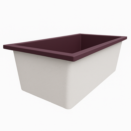 Deep Bathtub 1750 L x 950 W x 600 Soaking Depth Handmade by Omnitub