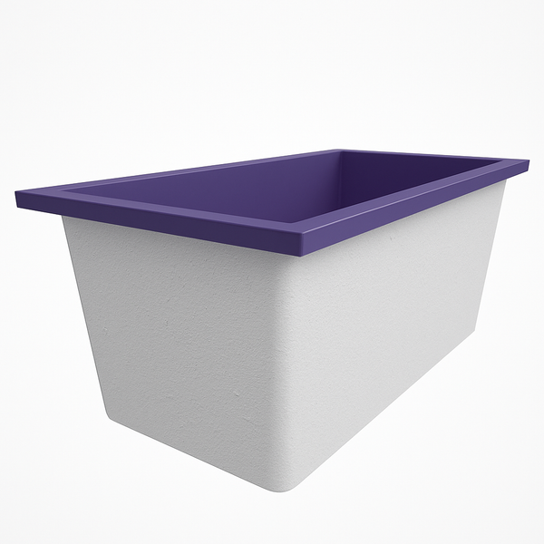 Omnitub 1500 x 800 deep soaking tub 600mm depth rectangular - gallery image 2