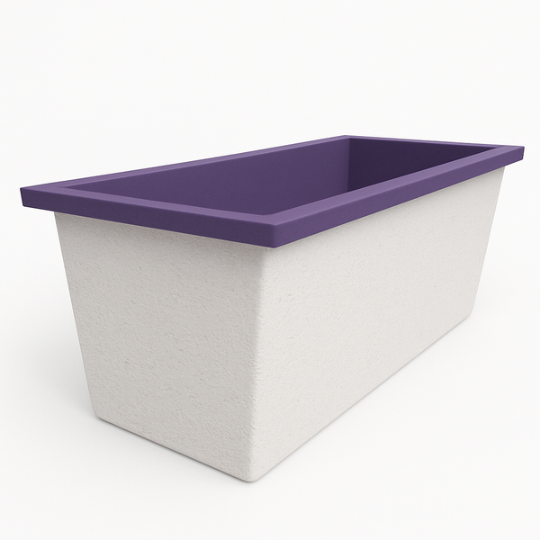 Omnitub Deluxe 1700 x 750 handmade UK deep soaking tub 600mm depth rectangular - design feature 3