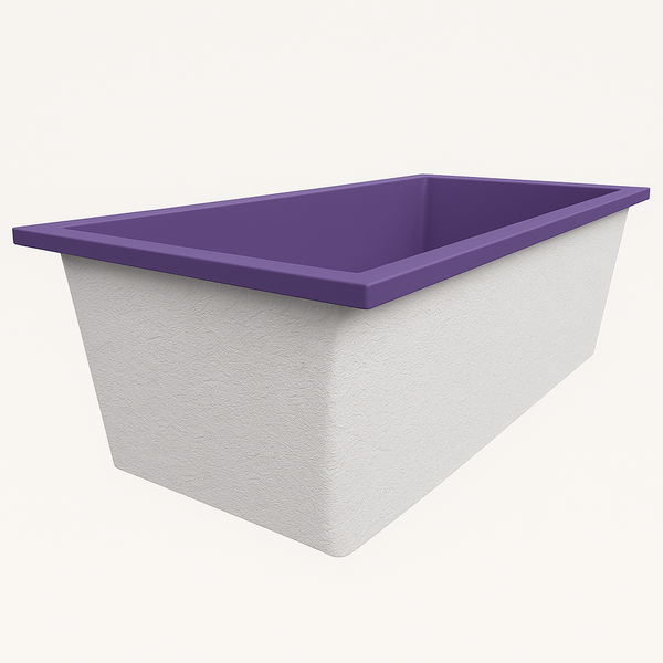 Omnitub 1900 x 900 UK deep soaking tub 600mm depth rectangular - product detail 2