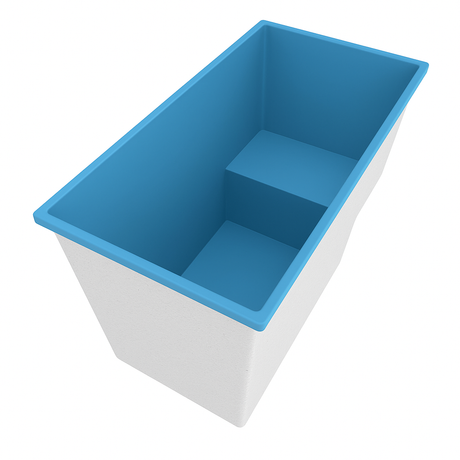 Deep Bathtub With Seat 1495 L x 800 W x 1000 Depth Handmade by Omnitub