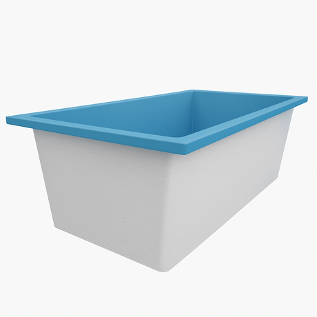 Deep Bathtub 1750 L x 950 W x 600 Soaking Depth Handmade by Omnitub
