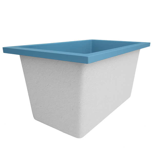 Omnitub Solo Supreme 1250 x 850 UK deep soaking tub 600mm depth rectangular - installed in bathroom 3