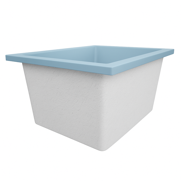 Omnitub Solo Extra 1150 x 900 handmade UK deep soaking tub 600mm depth rectangular - bathroom installation 4