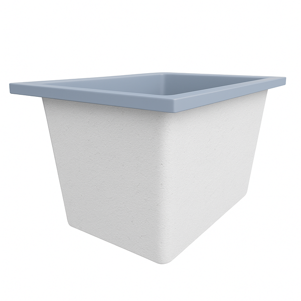 Omnitub Solo Max 1050 x 800 handmade UK deep soaking tub 600mm depth rectangular - installed in bathroom 3