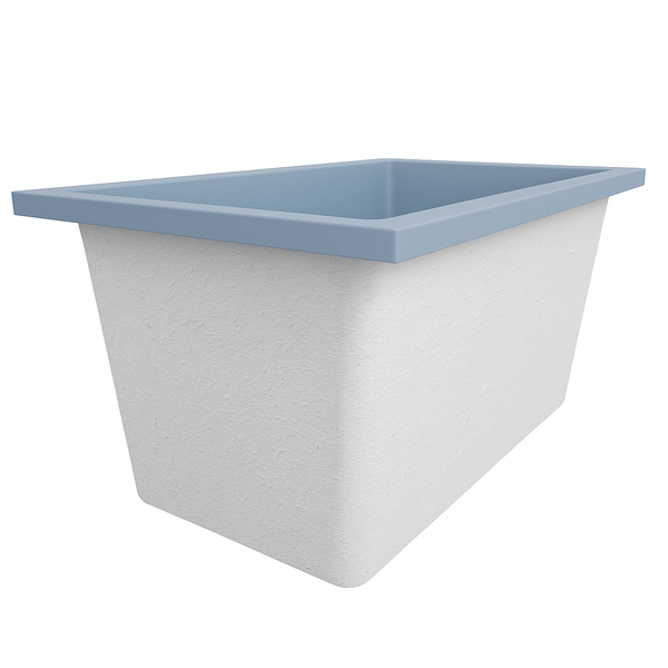 Omnitub Solo Supreme 1250 x 850 UK deep soaking tub 600mm depth rectangular - close-up detail 3