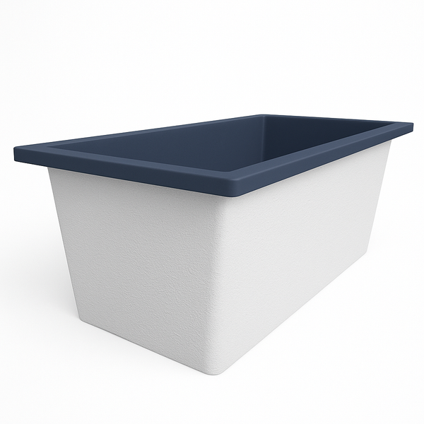 Omnitub 1500 x 800 handmade UK deep soaking tub 600mm depth rectangular - additional view 3